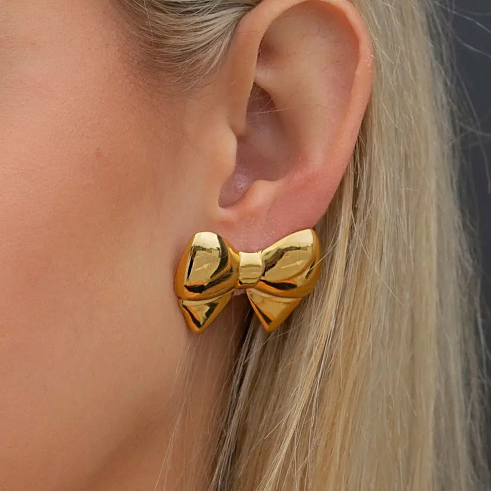 SELENAIA BOW EARRINGS