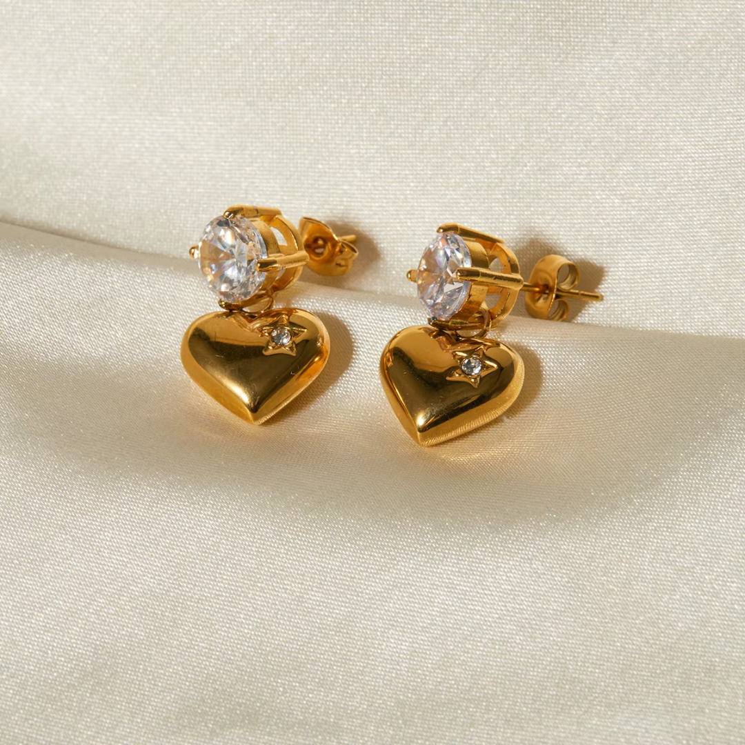 REINA HEART EARRINGS