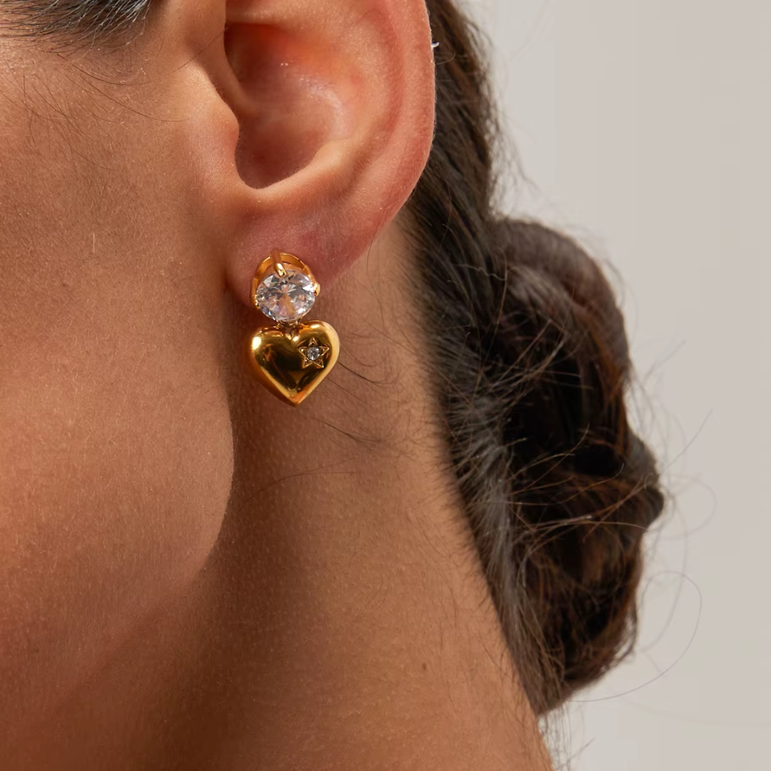 REINA HEART EARRINGS