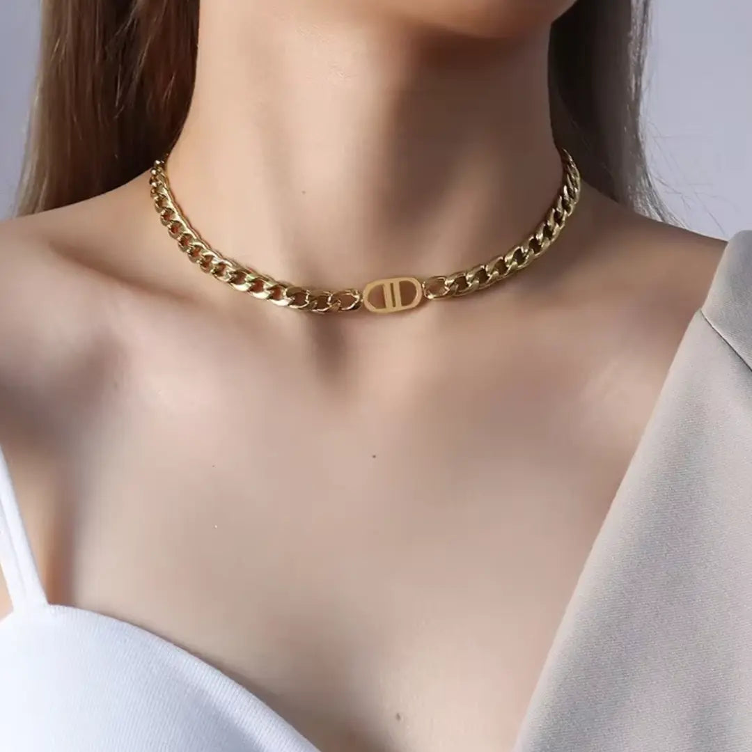 Diona Necklace Stainless Steel | 18K Gold Plated