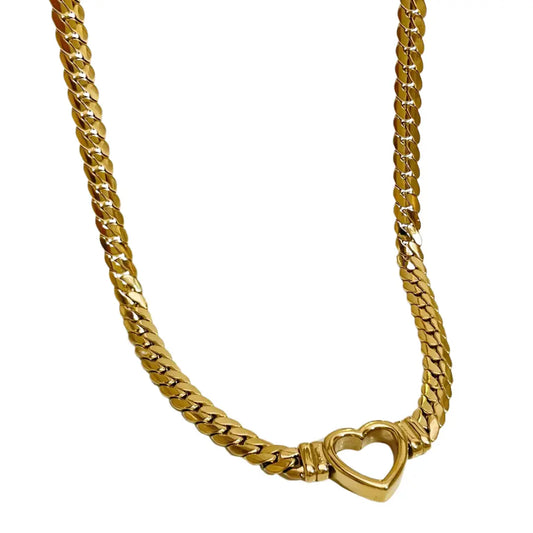 KALITHEA HEART GOLD NECKLACE Stainless Steel