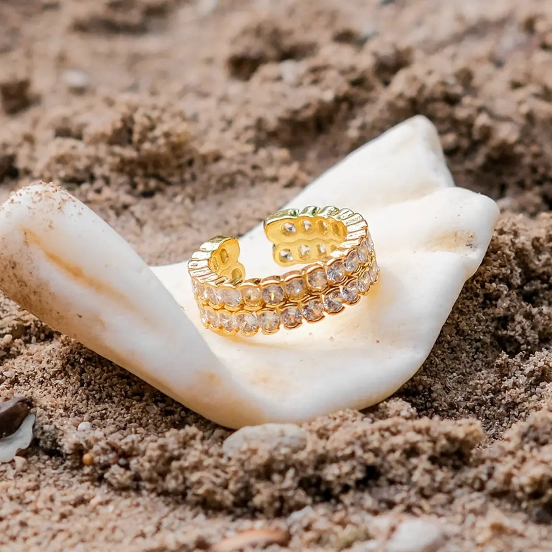 LYRINA DIAMOND GOLD RING Olyssia