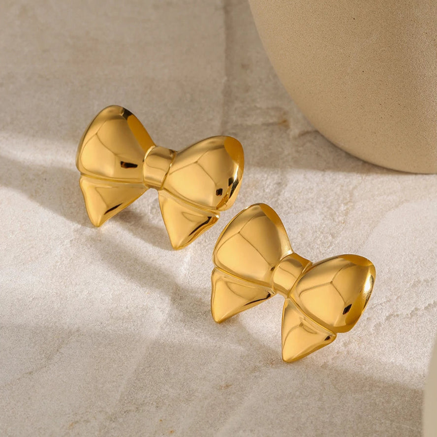 SELENAIA BOW EARRINGS