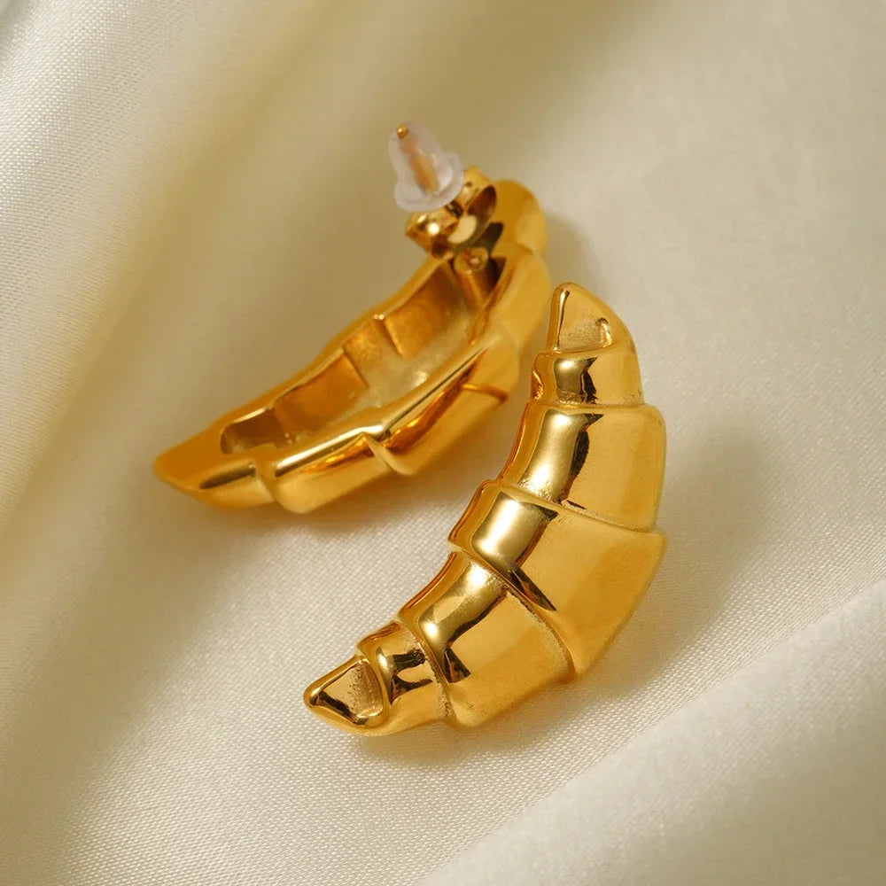 CROISSANT GOLD EARRINGS