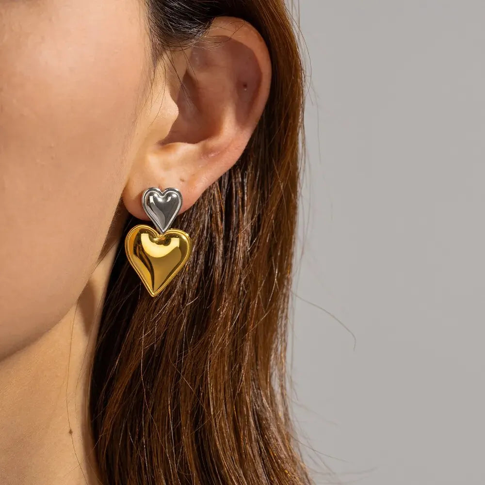 LYRAEA HEART EARRINGS