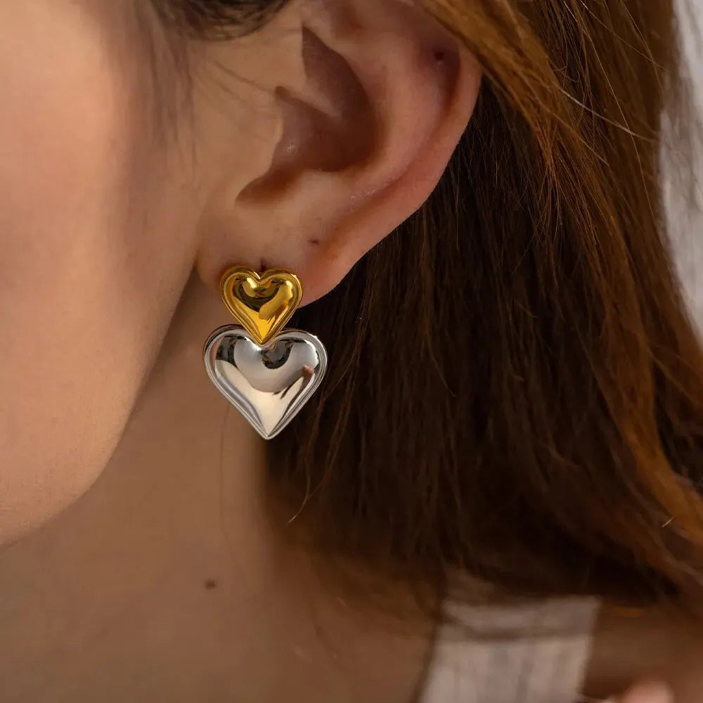 LYRAEA HEART EARRINGS