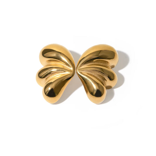 TESSIA GOLD BUTTERFLY EARRINGS