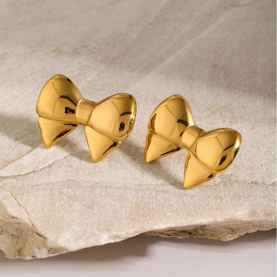 SELENAIA BOW EARRINGS