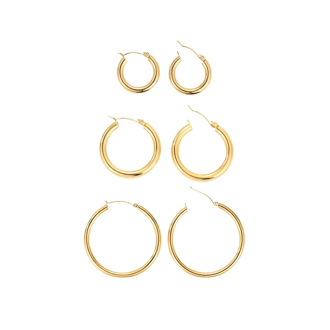 TRIPLE ORION HOOPS EARRINGS BUNDLE Olyssia